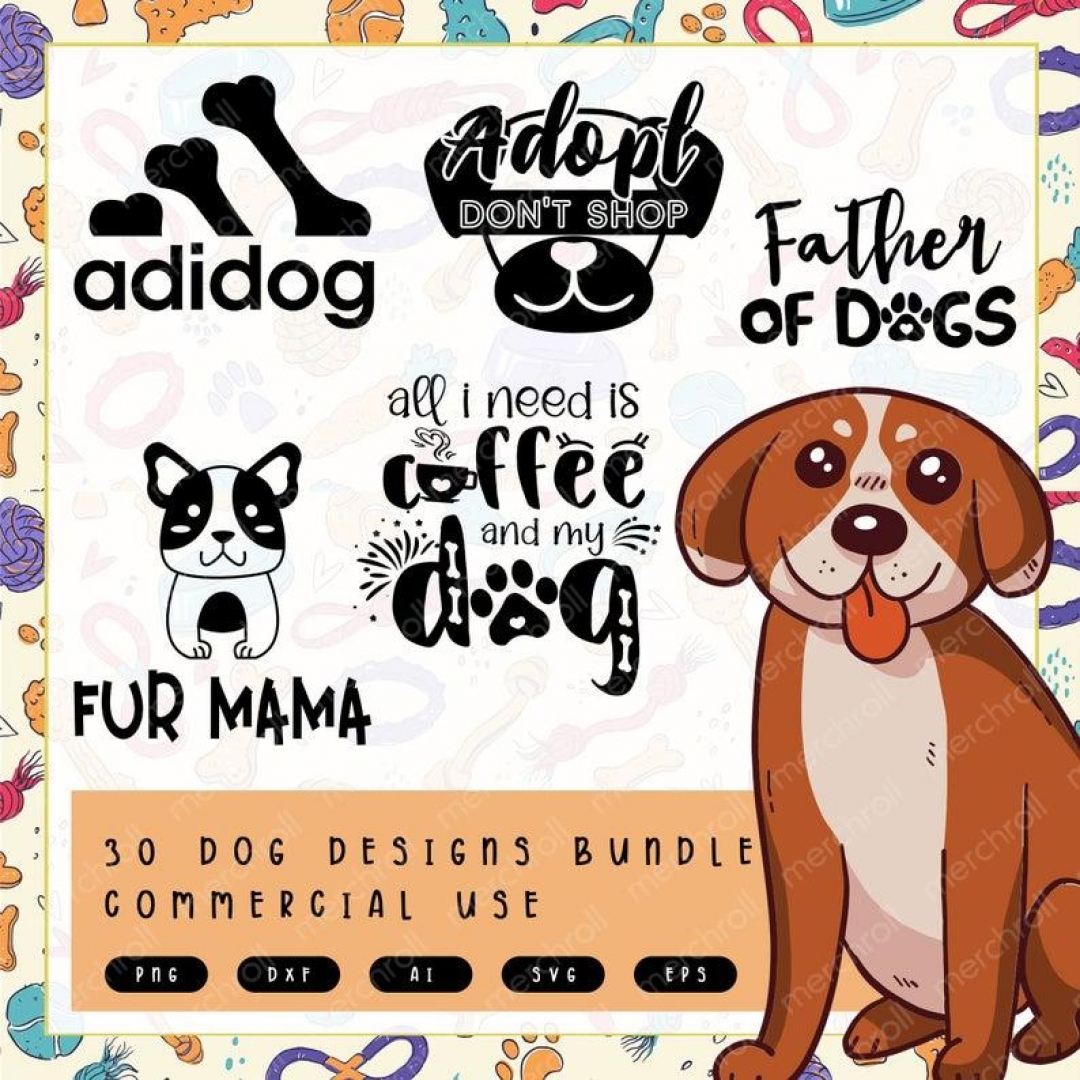 Dog Designs SVG Cut File Bundle Deal | Cut File for Cricut & Cameo Silhouette | Quote DXF Cut File