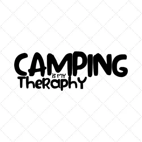 Camping Is My Therapy SVG PNG EPS DXF AI Download