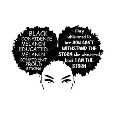 Black Confidence Melanin Education Melanin Confident Proud Strong SVG PNG EPS DXF AI Download