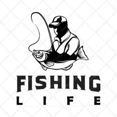 Fishing life SVG PNG EPS AI DXF Download