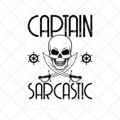Captain sarcastic SVG PNG EPS AI DXF Download