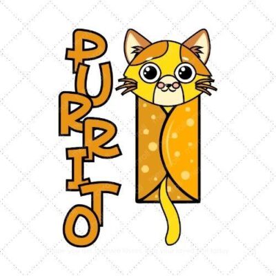 Purrito SVG PNG EPS AI DXF Download