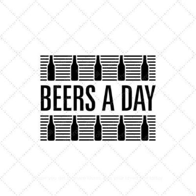 Beers a day SVG PNG EPS AI DXF Download