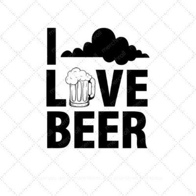 I love beer SVG PNG EPS AI DXF Download