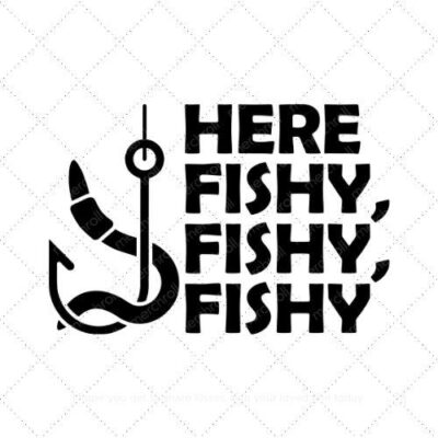 Here fishy fishy fishy SVG PNG EPS AI DXF Download