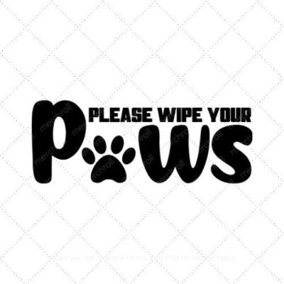Please wipe your paws SVG PNG EPS AI DXF Download