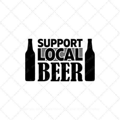 Support local beer SVG PNG EPS AI DXF Download