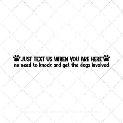 Just text us when you are here SVG PNG EPS AI DXF Download