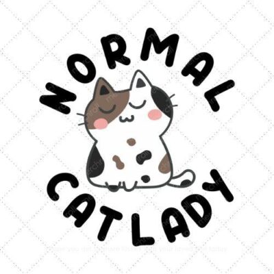 Normal cat lady SVG PNG EPS AI DXF Download