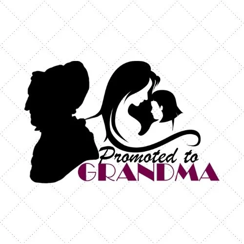 Promoted To Grandma SVG PNG EPS DXF AI Download