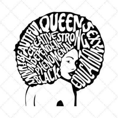 Queen Funny Beautiful Creative Strong Independent SVG PNG EPS DXF AI Download