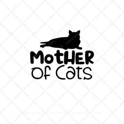 Mother of cats SVG PNG EPS AI DXF Download