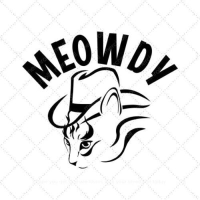 Meowdy SVG PNG EPS AI DXF Download