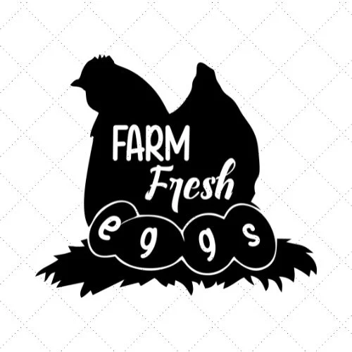 Farm Fresh Eggs SVG PNG EPS DXF AI Download