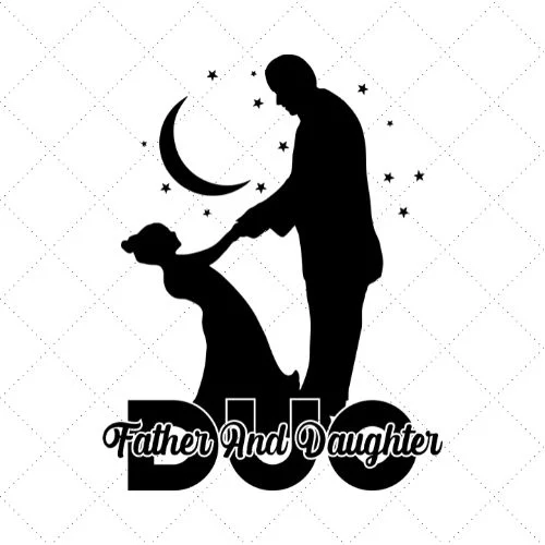 Father And Daughter SVG PNG EPS DXF AI Download