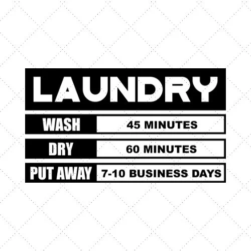 Laundry Wash Dry Put Away SVG PNG EPS DXF AI Download