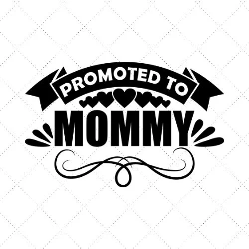 Promoted To Mommy SVG PNG EPS DXF AI Download