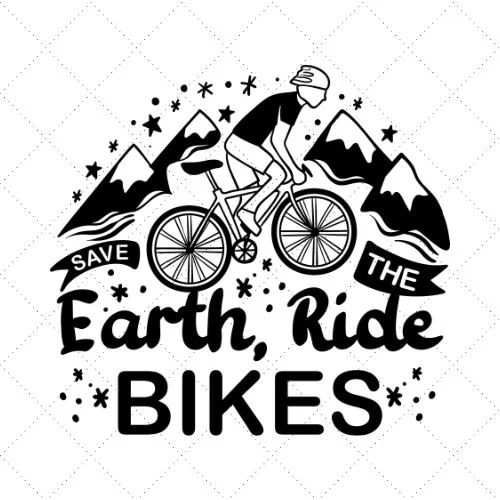Save The Earth, Rides Bikes SVG PNG EPS DXF AI Download