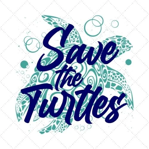 Save The Turtles SVG PNG EPS DXF AI Download