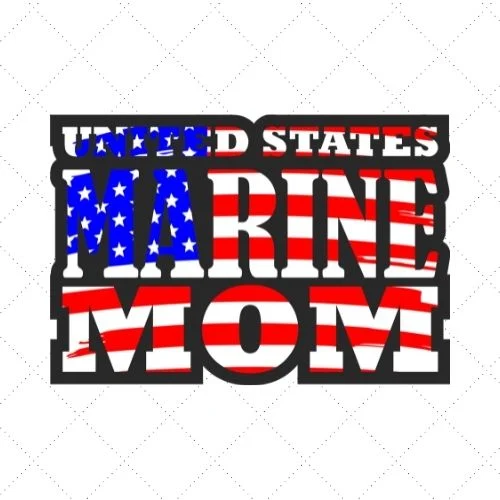 United States Marine Mom Marine Mom SVG PNG EPS DXF AI Download