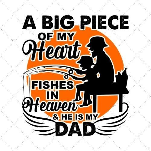 Personalized Someone I Love Is Fishing In Heaven Dad Birthday SVG