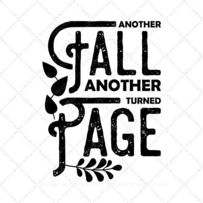 Another fall another turned page SVG PNG EPS DXF AI Download