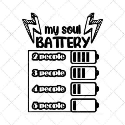 My soul battery SVG PNG EPS DXF AI Download