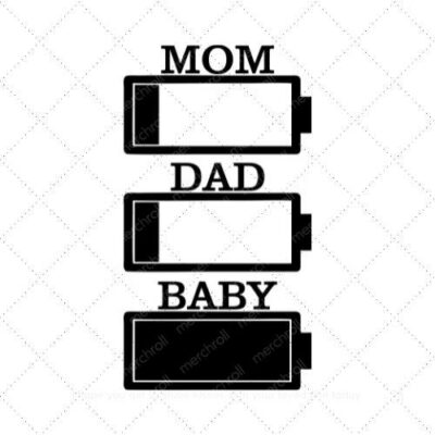 Mom Dad Baby SVG PNG EPS AI DXF Download