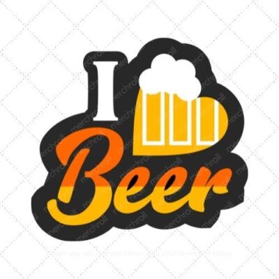 I love Beer SVG PNG EPS DXF AI Download