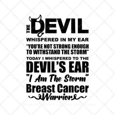 The devil whispered in my ear you're not strong SVG PNG EPS DXF AI Download