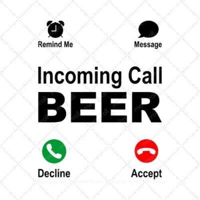 Incoming call beer SVG PNG EPS AI DXF Download