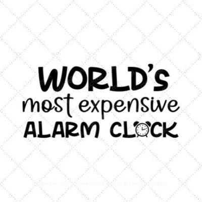 World most expensive alarm clock SVG PNG EPS AI DXF Download