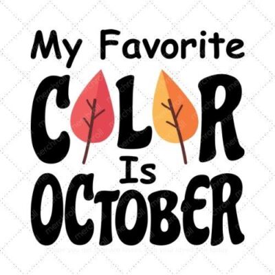 My favorite color is october SVG PNG EPS DXF AI Download