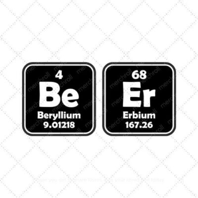 Be beryllium er erbium SVG PNG EPS DXF AI Download