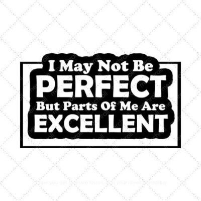 I may not be perfect but parts of me are excellent SVG PNG EPS DXF AI Download