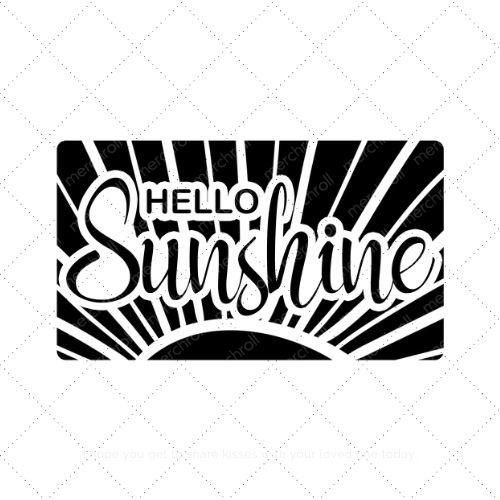 Hello sunshine SVG PNG EPS DXF AI Download Hello sunshine SVG PNG EPS DXF AI Download
