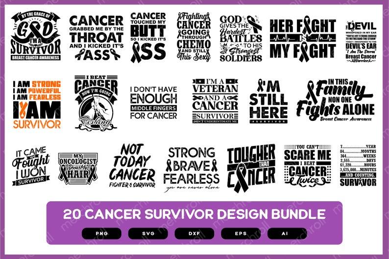 Cancer Survivor | Cancer Survivor Design Bundle | Cancer Survivor | Cancer Survivor Shirts | Cancer Survivor SVG