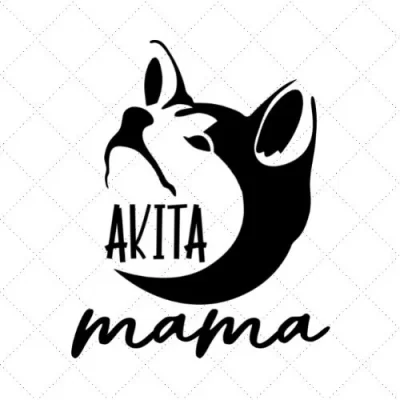 Akita Mama SVG PNG EPS DXF AI Download