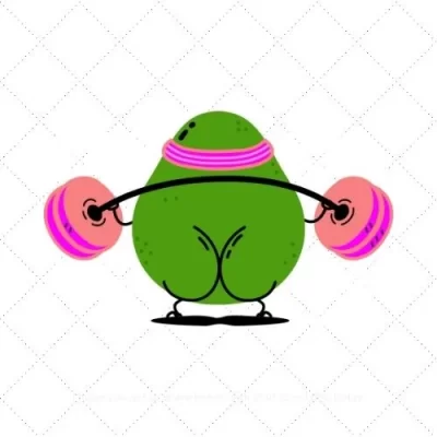 Avocado Butt SVG PNG EPS DXF AI Download