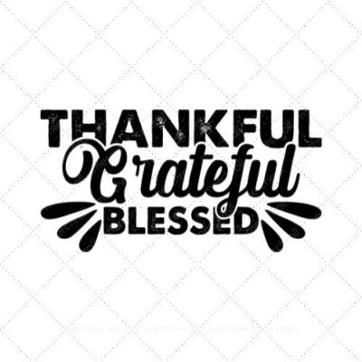 Thankful grateful blessed SVG PNG EPS DXF AI Download