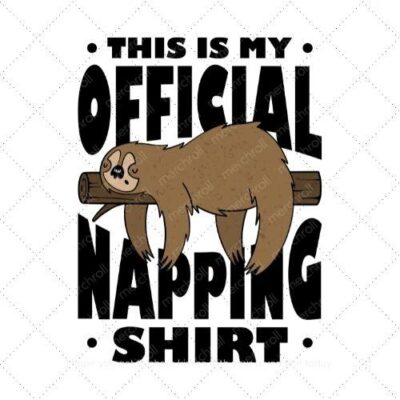 This is my offcial napping shirt SVG PNG EPS DXF AI Download