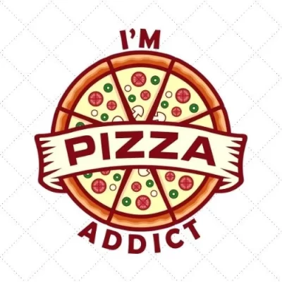 I'm Pizza Addict SVG PNG EPS DXF AI Download