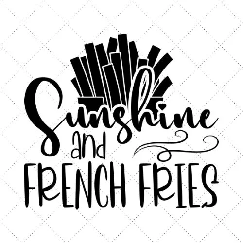 Sunshine And French Fries SVG EPS DXF AI Download