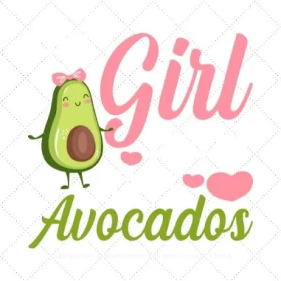 This Girl Really Loves Avocado SVG PNG EPS DXF AI Download