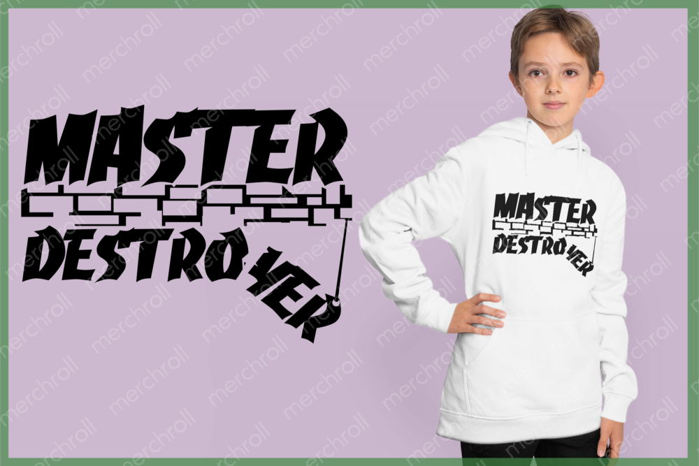 Master Destroyer Dad & Son Matching Shirt Design Bundle SVG PNG EPS DXF AI Download