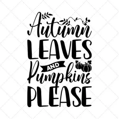 Autumn Leaves And Pumpkins SVG PNG EPS DXF AI Download