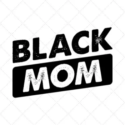 Black Mom SVG PNG EPS DXF AI Download