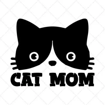 Cat Mom SVG PNG EPS DXF AI Download