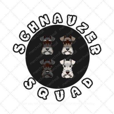 Schnauzer squad SVG PNG EPS DXF AI Download