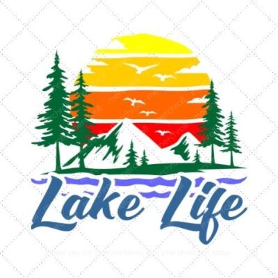 Lake life SVG PNG EPS DXF AI Download